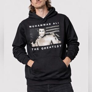 Muhammad Ali “The Greatest” Graphic Hoodie Black men’s Size Medium boxer
